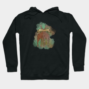 Giraffe valentines design Hoodie